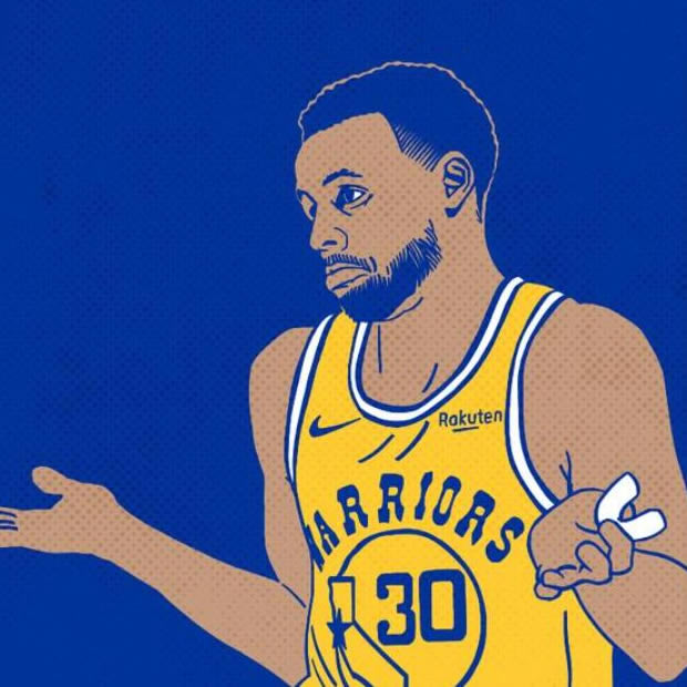 NBA库里头像图片