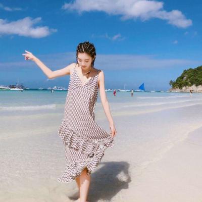 清新海边情侣头像一男一女两张分开图片