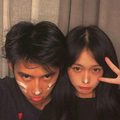 甜甜的双人情侣头像真人图片