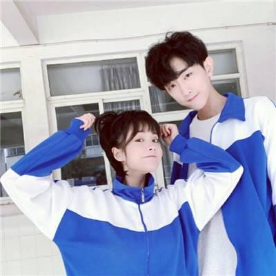 2025小清新校园情侣头像校服双人