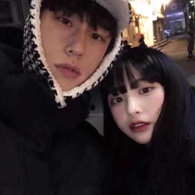 甜甜的双人情侣头像真人图片