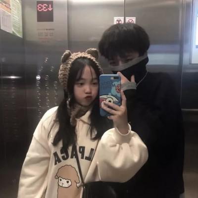 真人男女朋友夫妻微信头像一左一右