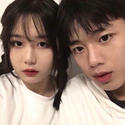甜甜的双人情侣头像真人图片