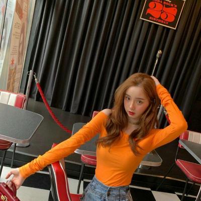 2025可爱橙色系女生头像真人，好看清新又显得暖暖的