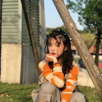 2025可爱橙色系女生头像真人，好看清新又显得暖暖的