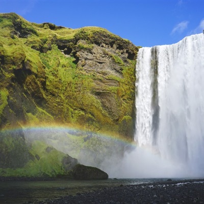 招财瀑布流水微信头像