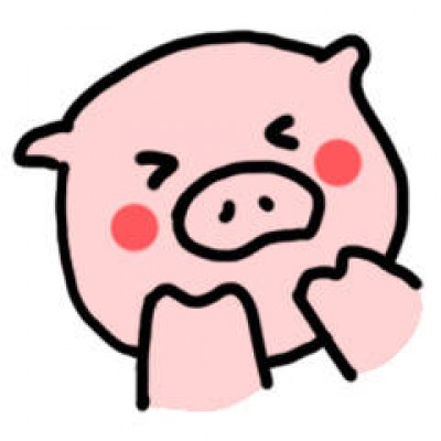 可爱猪头像呆萌