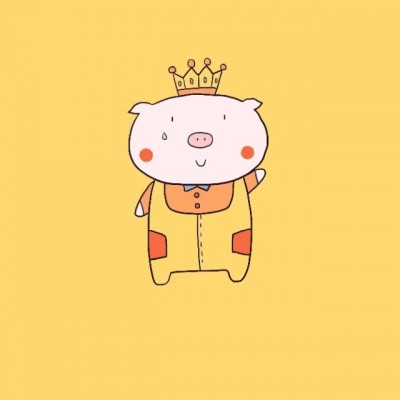 可爱猪头像呆萌