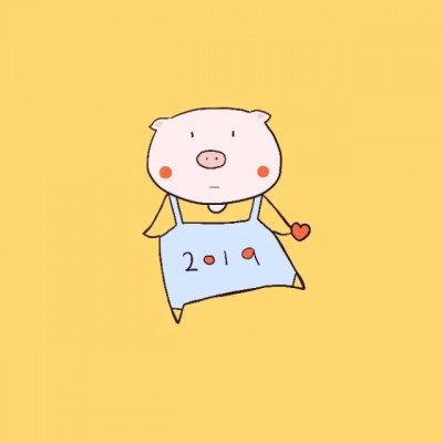 可爱猪头像呆萌