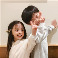 2025呆萌小孩情侣头像图片