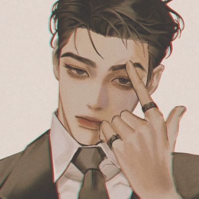 高颜值手绘男生头像