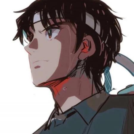 超酷冷漠手绘男生头像