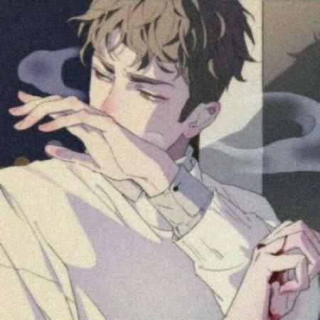 超酷冷漠手绘男生头像