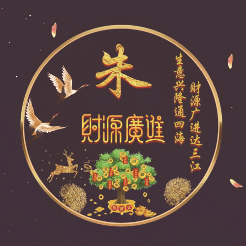 2025招财姓氏微信头像图片