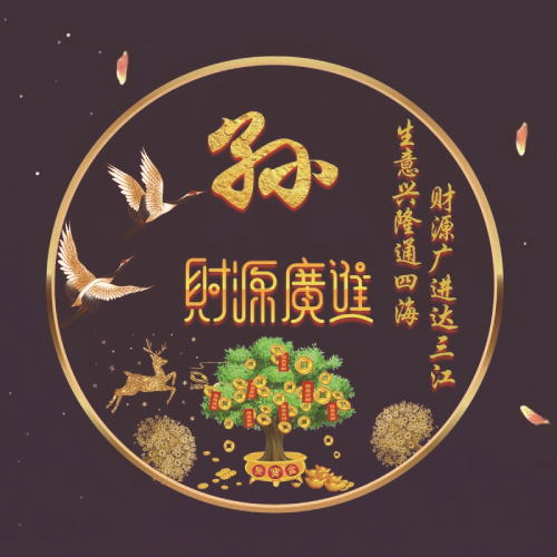 2025招财姓氏微信头像图片