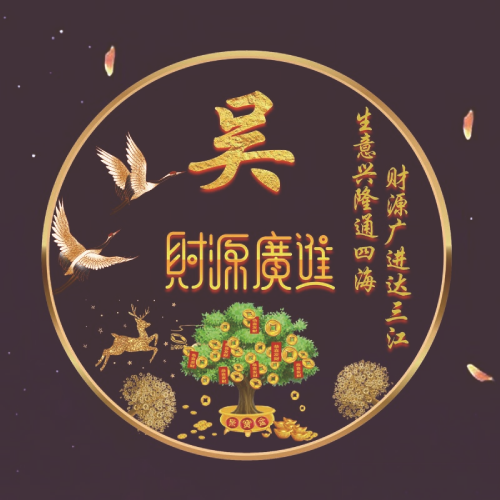 2025招财姓氏微信头像图片