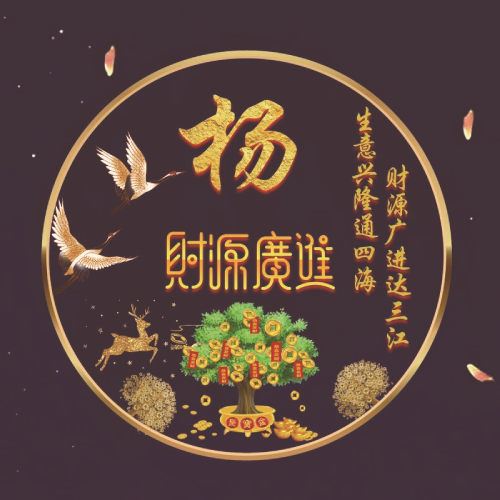 2025招财姓氏微信头像图片