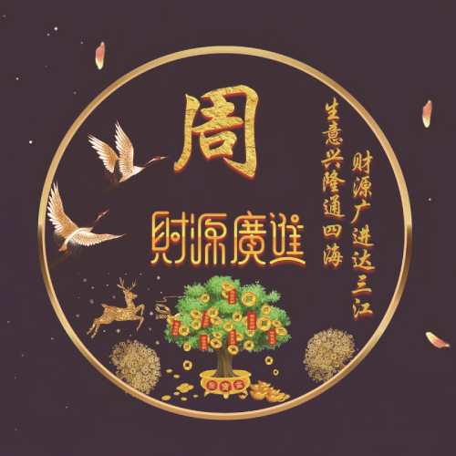 2025招财姓氏微信头像图片