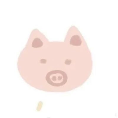 情侣头像无水印可爱小猪一左一右图片