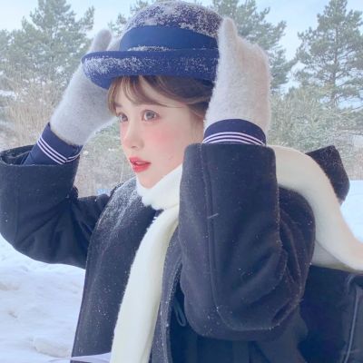 闺蜜头像冬天雪地