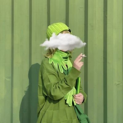 女生文艺绿色头像系列图片
