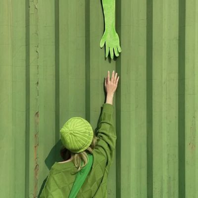 女生文艺绿色头像系列图片