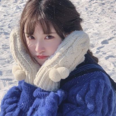 闺蜜头像冬天雪地