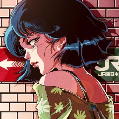 日系漫画头像复古动漫女生高清图片