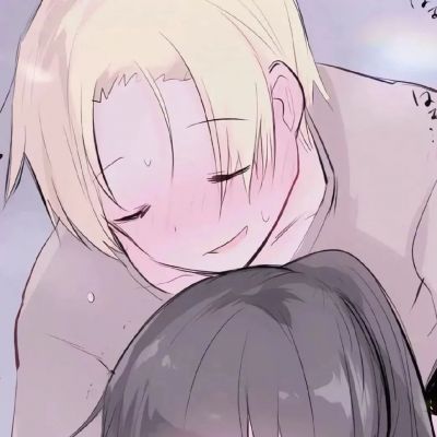 温柔女生拥抱男生动漫情侣头像图片