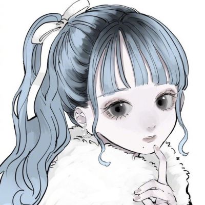 手绘女生小众头像高清动漫稀有图片