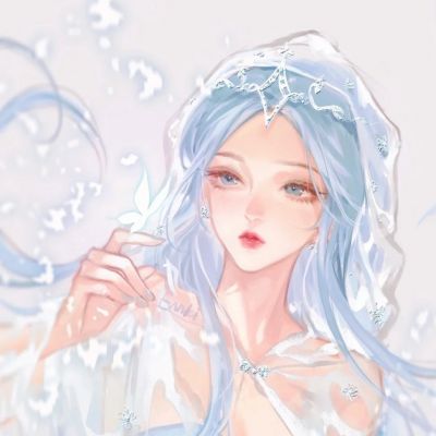 女生头像唯美高级质感手绘图片