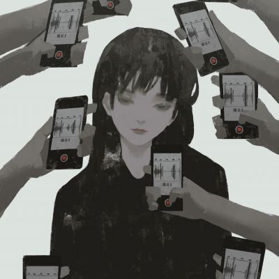 超酷的女生动漫头像丧系高清图片