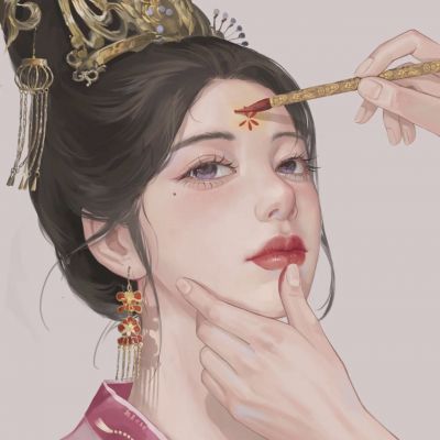 高冷御姐古风头像手绘女生高清图片
