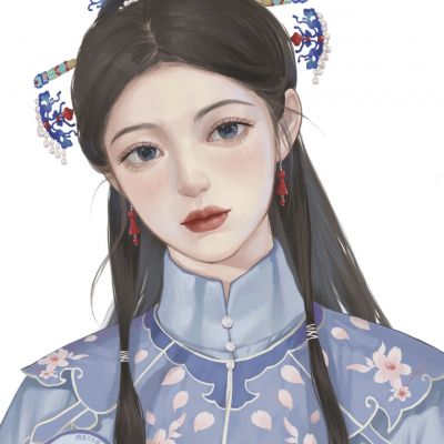 高冷御姐古风头像手绘女生高清图片