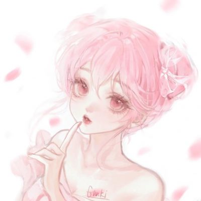 女生头像唯美高级质感手绘图片