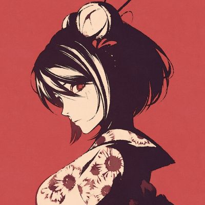 头像女生小众高级插画动漫复古图片