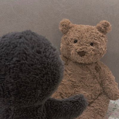 可爱小熊小企鹅玩偶情侣头像图片