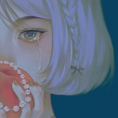 暗黑系丧女生头像动漫手绘超酷图片