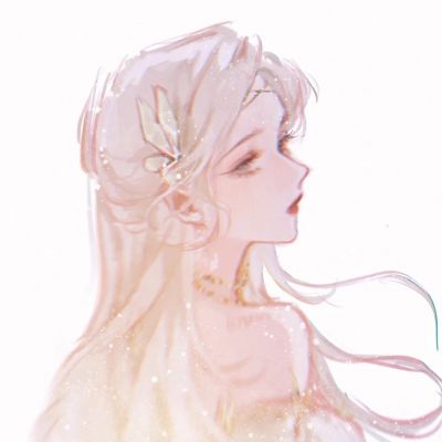 女生头像唯美高级质感手绘图片