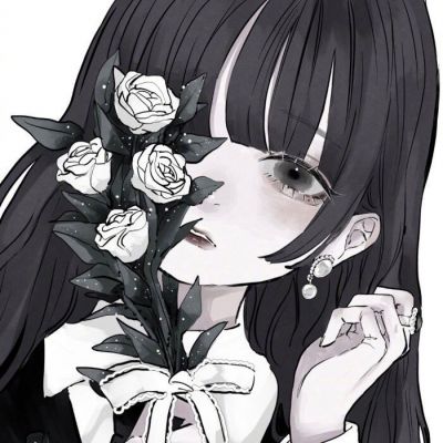 手绘女生小众头像高清动漫稀有图片