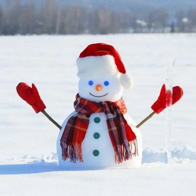 超萌可爱的雪人头像图片