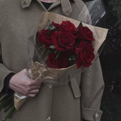 超丧女生头像捧花