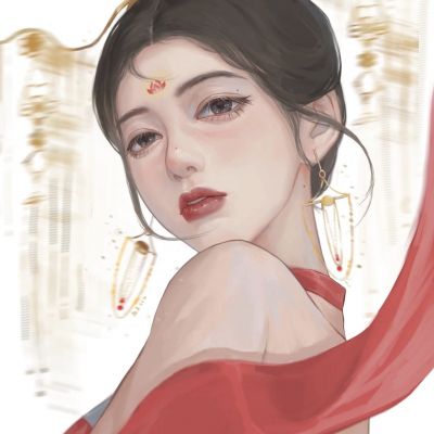 高冷御姐古风头像手绘女生高清图片