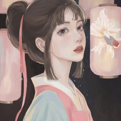 高冷御姐古风头像手绘女生高清图片