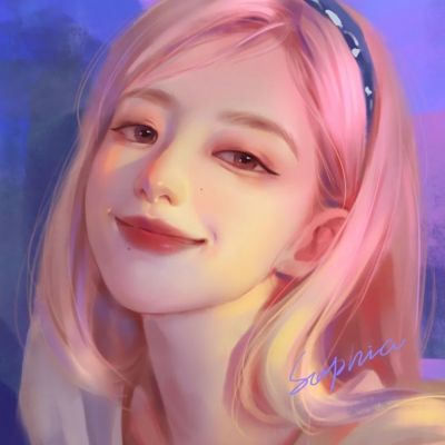 女生头像唯美高级质感手绘图片