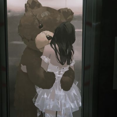 超酷的女生动漫头像丧系高清图片