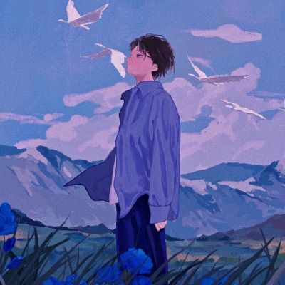 男生小众手绘氛围感高级文艺头像
