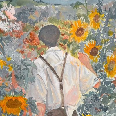 男生小众手绘氛围感高级文艺头像