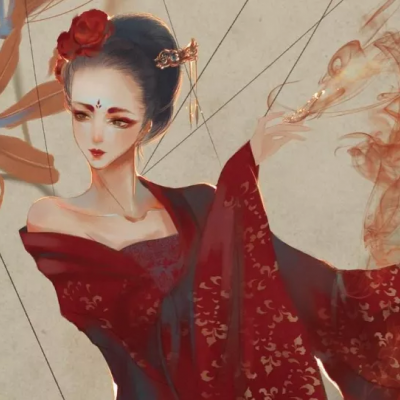 高清唯美手绘头像女生古风图片
