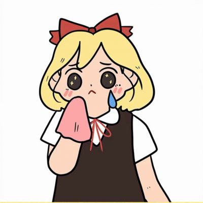 卡通闺蜜头像可爱手绘一对两张图片